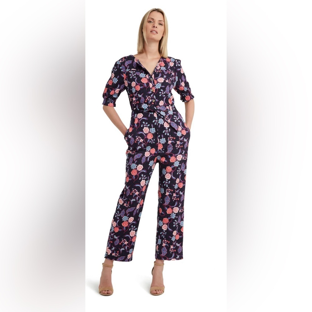 Halston NWOT jumpsuit L